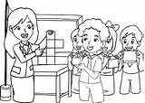 Mewarnai Hitam Guru Anak Mengajar Sedang Sakit Diwarnai Murid Tk Belajar Mewarna Tren Animasi Lomba Kelas Freewaremini Tentang Perempuan Keterampilan sketch template