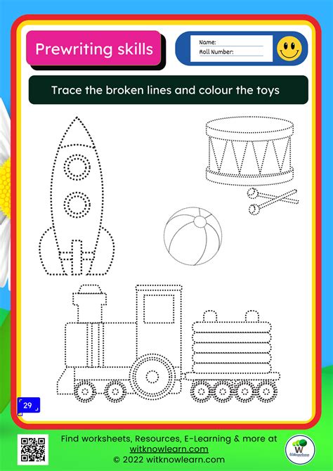 fun  educational colouring  tracing worksheets  nursery kids