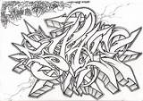 Graffiti Deviantart Wildstyle Xchange Coloring Pages sketch template