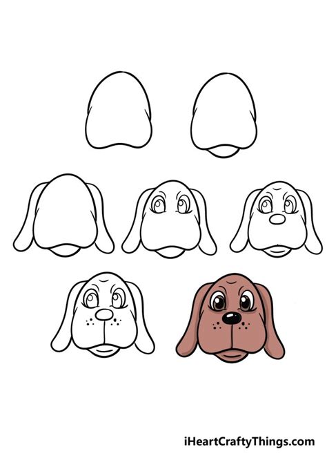 dog face drawing   draw  dog face step  step
