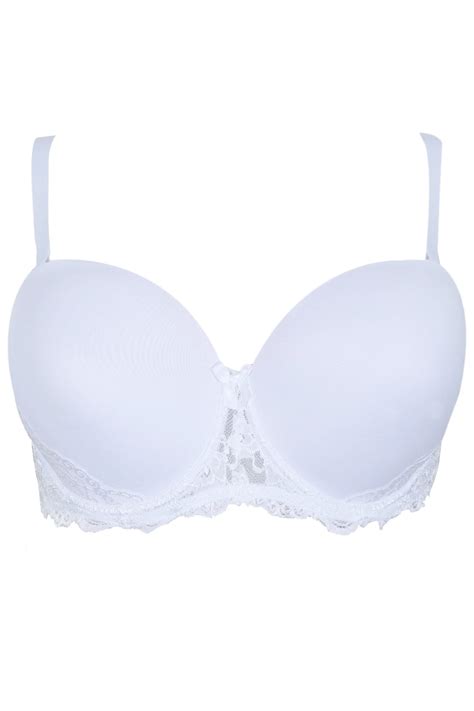 White Multiway Microfibre Lace Bra With Removable Straps