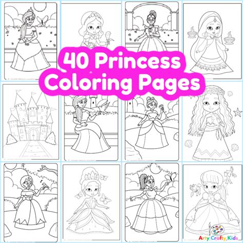 print  princess coloring pages