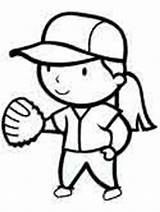 Softball Coloring Pages Sports Printable Sheets Clipart Baseball Girl Girls Cliparts Kids Book Glove Print Colouring Library Coloringpagebook Advertisement Popular sketch template