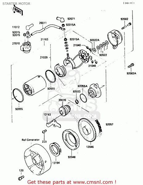 kawasaki bayou  engine diagram