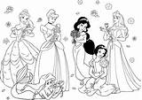 Coloring Disney Princess Birthday Pages Happy sketch template