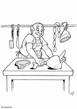 Butcher Coloring Pages Printable sketch template