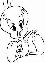 Titti Looney Tunes Colorare Disegni Indica Puliti Scritte sketch template