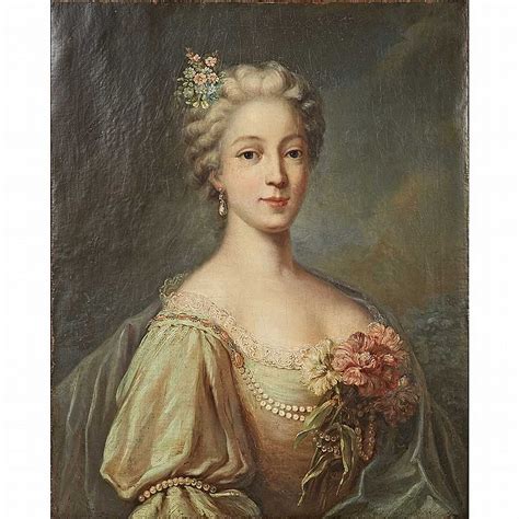 French School 18th 19th Century Portrait Of A Lady With Flow