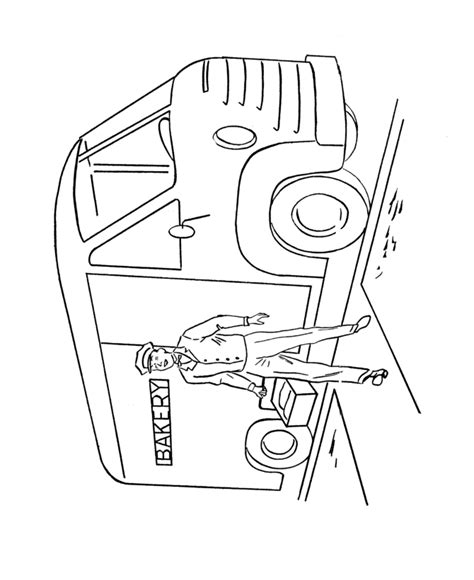 learning years coloring pages cars  vehicles delivery truck