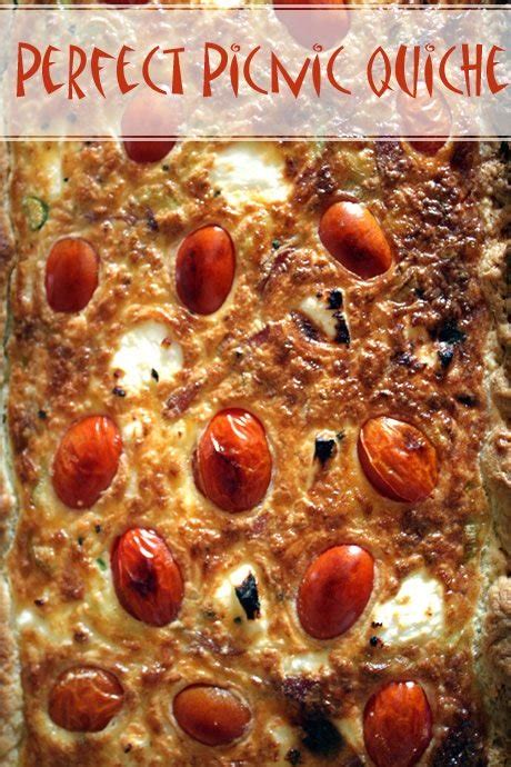 Perfect Picnic Quiche With Proscuitto Cherry Tomatoes And