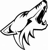 Coyote Decal Coyotes Animaux Coloriage Coloriages Nhl Colorier Hockey sketch template