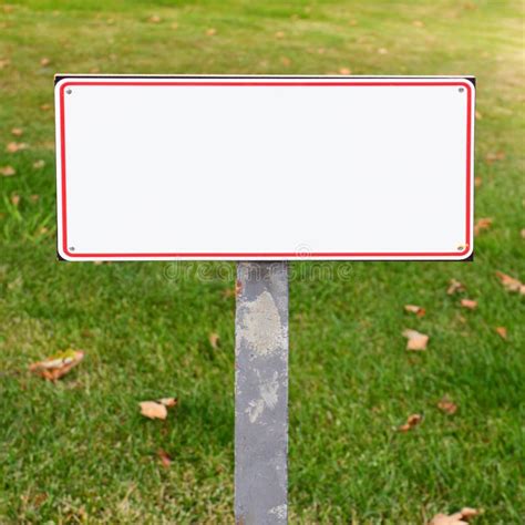 sign stock photo image  announcement grass board