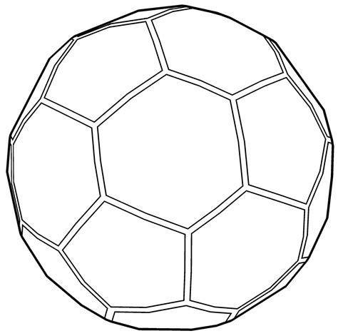 soccer ball outline coloring page wecoloringpagecom