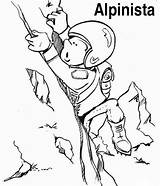 Alpinistas sketch template