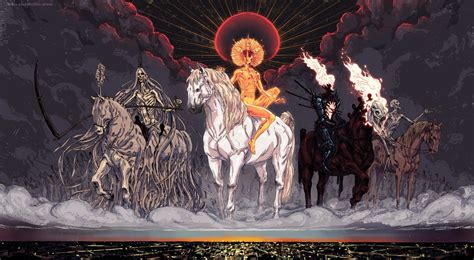 horsemen   apocalypse famine death war conquest wallpaper