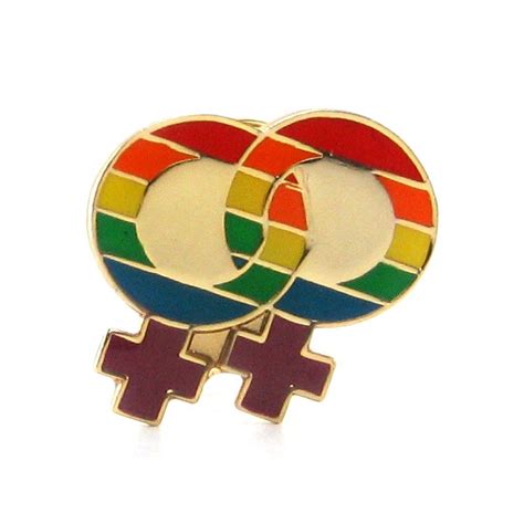 rainbow lesbian pride lapel pin with images lesbian