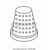 Thimble sketch template