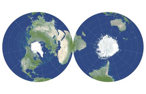 radically   map  world  reimagines flat earth created