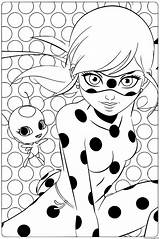 Ladybug Miraculous Coloring Colorare Disegni Tikki баг леди раскраски кот Mascote Princesas Dibujos супер Miraculos Ausmalen Gratuit Bag Bambini Marinette sketch template