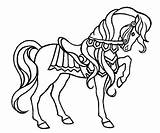 Coloring Breyer Cavalo Cavalos Coloringhome sketch template
