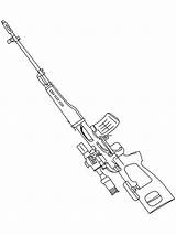 Weapon sketch template