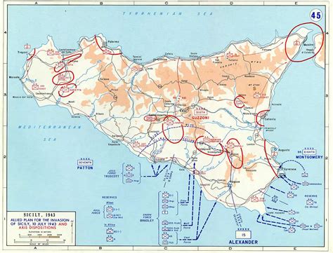 Battle Of Sicily Map