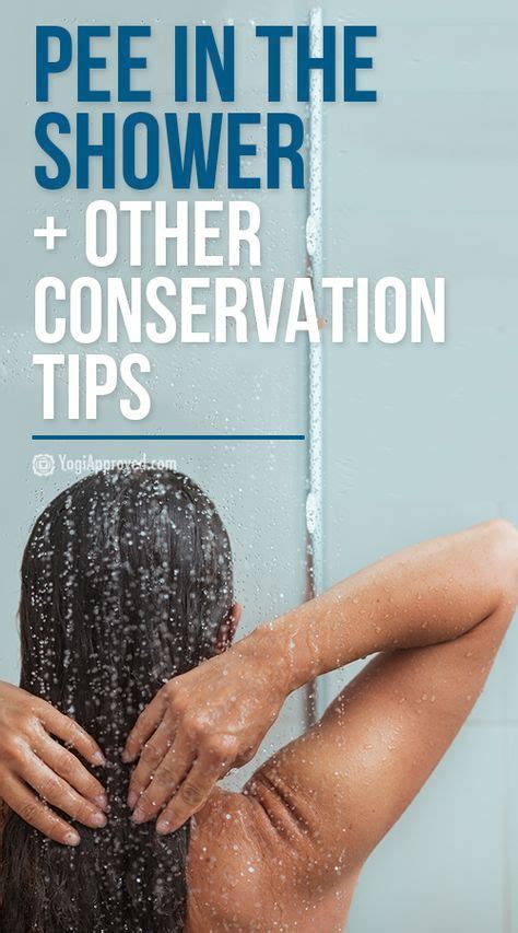 pee in the shower and learn other fun conservation methods to help