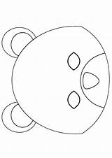 Masque Ours Panda Ourson Jedessine Bricolage Visiter Gratuit sketch template