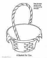 Easter Coloring Basket Empty Pages Crafts Kids Kid Bushel Part Printing Help Template sketch template