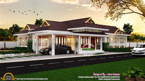 elegant traditional kerala house kerala home design  floor plans