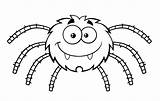 Spider Coloring Pages Cute Printable Kids Holiday 塗り絵 sketch template