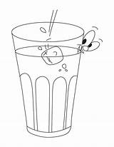 Glass Coloring Water Cup Drawing Kids Pages Getdrawings 05kb 792px sketch template