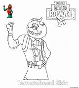 Fortnite Coloring Skin Pages Printable Tomatohead Book sketch template