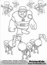 Pages Coloring Clash Clans Hog Rider Template sketch template