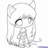 Anime Easy Drawing Girl Cute Chibi Sketch Manga Beginner Pencil Draw Games Drawings Tutorials Girls Animals Coloring Cat Pages Getdrawings sketch template