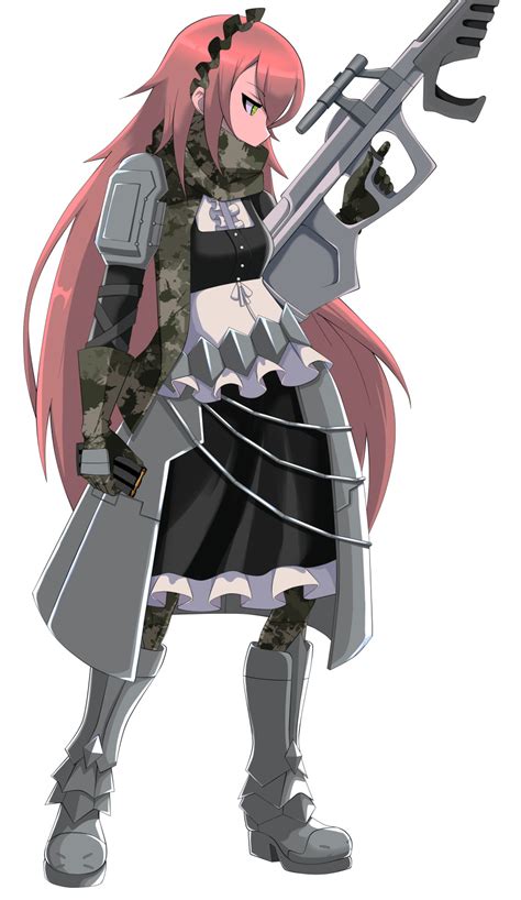 Safebooru 1girl Absurdres Apron Armor Armored Boots Armored Dress