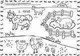 Farm Coloring Pages Animals Activities Crafts Diy sketch template
