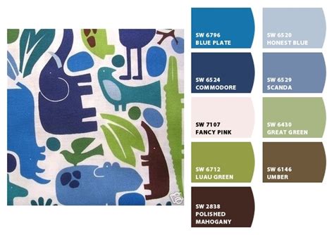 chip  color palette   zoo  pool sherwin williams color