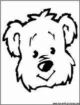 Face Coloring Teddy Fun Pages sketch template