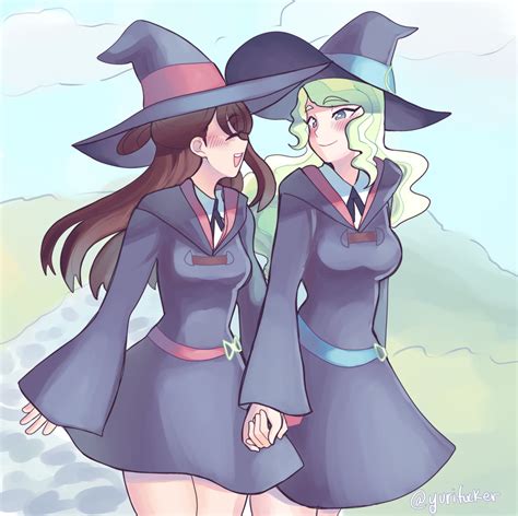 Kagari Atsuko And Diana Cavendish Little Witch Academia