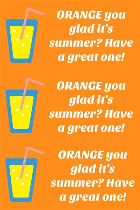 east coast mommy orange  glad  summer teacher gift idea