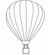 Luchtballon Mandje Kleurplaat Coloringsky Principessa Vectorillustratie Transporte sketch template