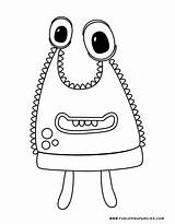 Monster Coloring Pages Silly Monsters Kids Funny Printables Cute Fun Just Spooky Hopefully Scary Silliness Nothing Smile Bring There Some sketch template