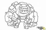 Coloring Golem Clash Clans Pages Draw Lava Hound Drawings Step Print Sketch Steps sketch template
