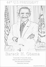 Coloring Obama Barack President 44th Teens Color Kids Above Sheet sketch template