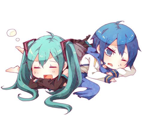 miku and kaito chibi vocaloid characters zelda characters fictional