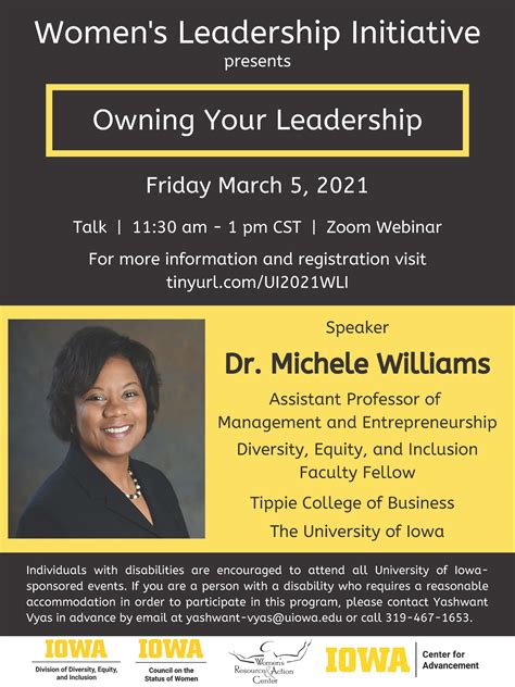 womens leadership initiative event  friday march
