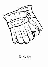 Coloring Warm Keep Winter Always Season Gloves sketch template