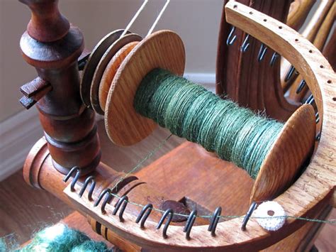 tension magic antique flax wheel restored  knit knacks blog