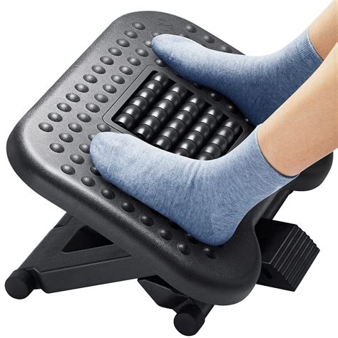 huanuo footrest  desk adjustable foot rest  massage texture  roller ergonomic